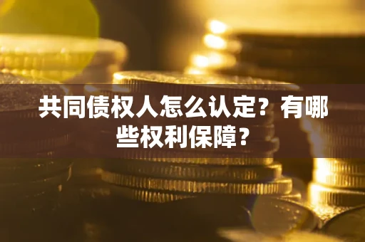 北京共同债权人怎么认定？有哪些权利保障？