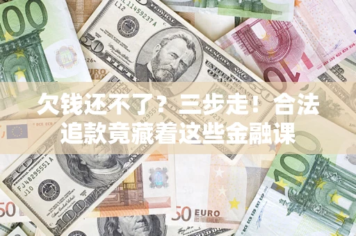 北京欠钱还不了？三步走！合法追款竟藏着这些金融课