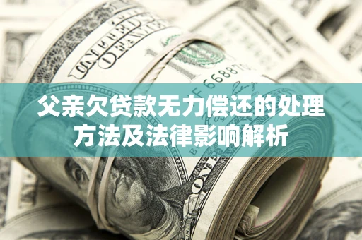 北京父亲欠贷款无力偿还的处理方法及法律影响解析